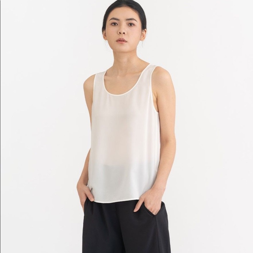 Grana Cream Silk Top